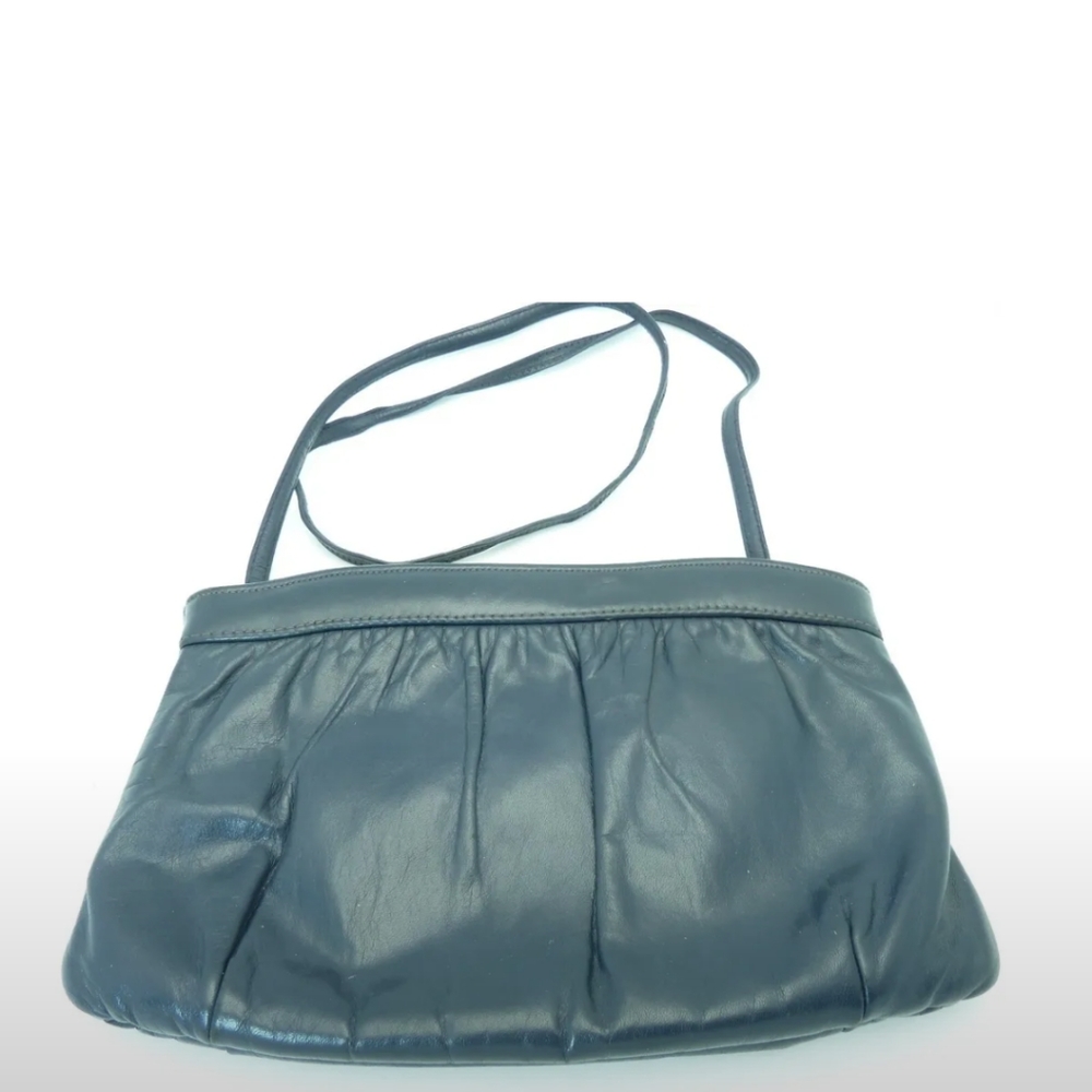 Mardane - Vintage Clutch Cocktail Bag Pouch - Blue / Gray |  10 x 6.5"